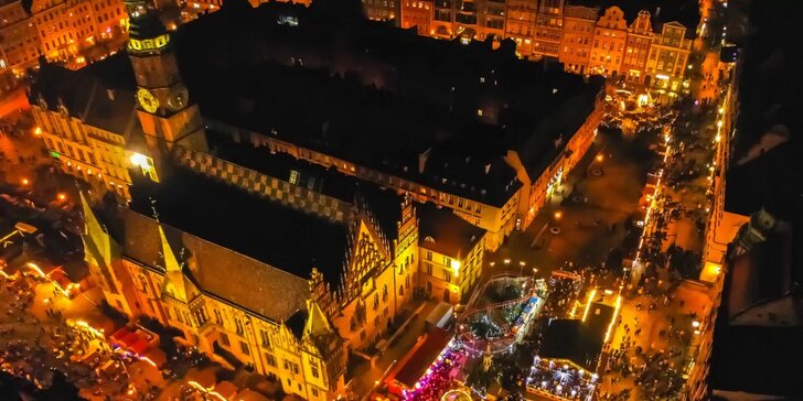 Adventní trhy ve Vratislavi: jednodenní výlet autobusem, odjezd z Poděbrad, Hradce a Trutnova