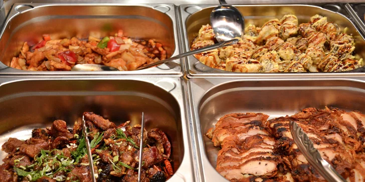 All you can eat v asijském bistru u O2 arény: krevety, sushi, sečuánské kuře i tofu a jiné dobroty