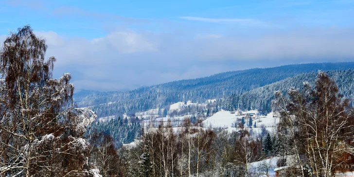 Zimní dovolená v Krkonoších v penzionu se snídaněmi
