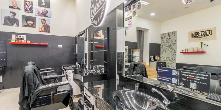 7Barber & Salon: balíčky se střihem, úpravou vousů i pomádou z USA