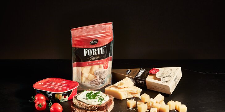 Balíček delikates: sýry Forte a Džiugas s dobou zrání až 36 měsíců