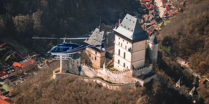 Lety vrtulníkem nad nejhezčí místa a památky ČR: na výběr 18 letů