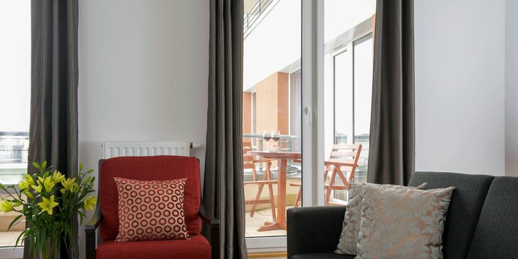 Oceňovaný apartmánový hotel v centru Budapešti: ubytování s vlastní terasou, snídaně