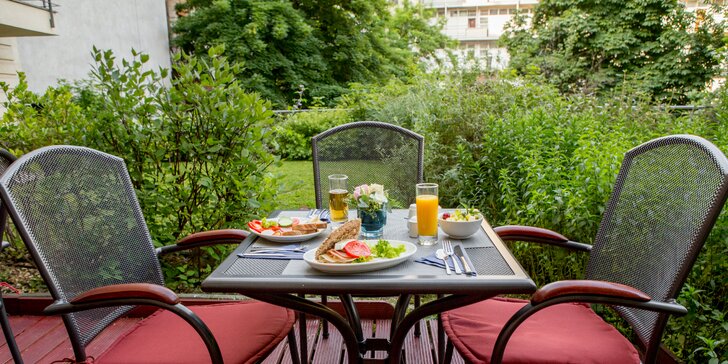 Oceňovaný apartmánový hotel v centru Budapešti: ubytování s vlastní terasou, snídaně