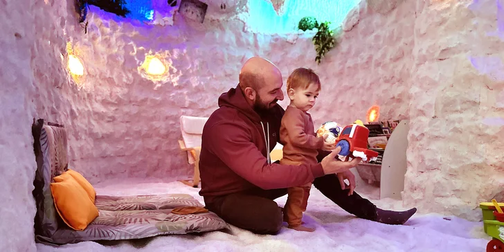 Dětská solná jeskyně: 1 až 10 návštěv pro dospělého a až 2 děti
