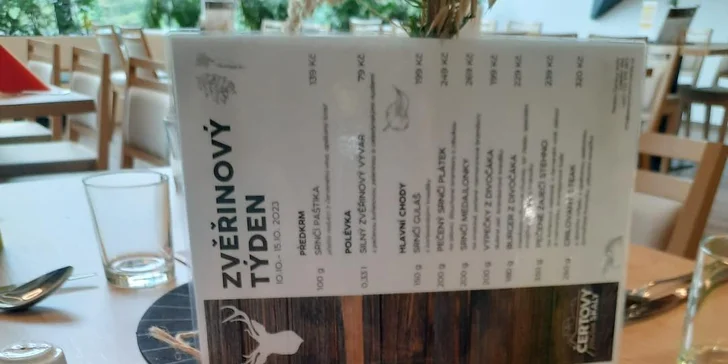 Otevřený voucher do restaurace u Čertových skal: 300 až 1000 Kč na jídlo i nápoje