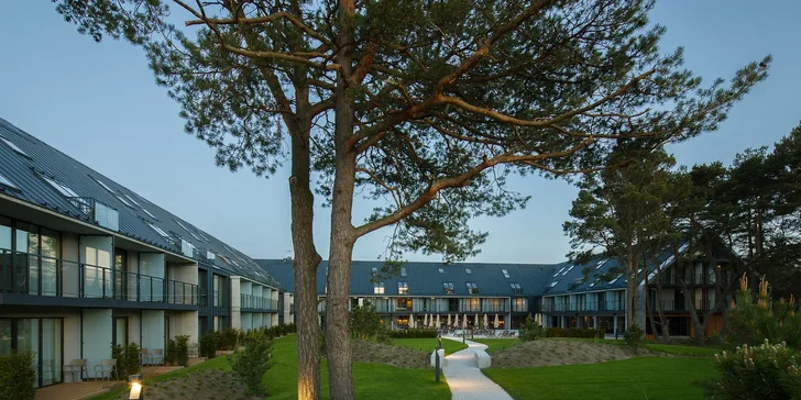 Pobyt v novém rodinném hotelu u Baltu jen 5 min. od pláže: snídaně či polopenze, neomezený wellness, akce 2 děti zdarma