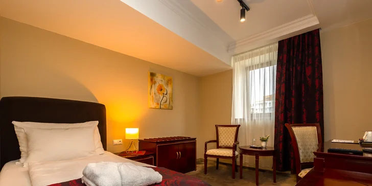 Elegantní hotel v historické Nitře: privátní wellness, snídaně i welcome drink