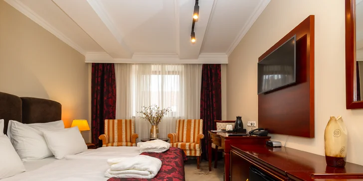 Elegantní hotel v historické Nitře: privátní wellness, snídaně i welcome drink