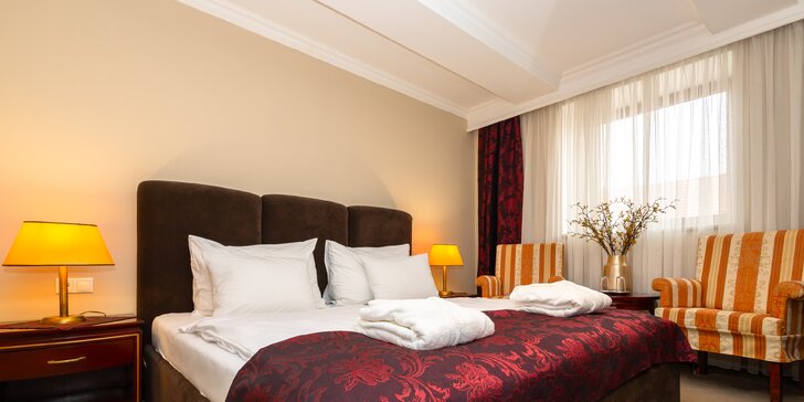Elegantní hotel v historické Nitře: privátní wellness, snídaně i welcome drink