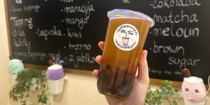 Malý nebo velký fresh či cream bubble tea s toppingem dle výběru pro 1 i 2 osoby