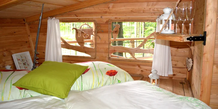Treehouse na Babím lomě: romantický pobyt uprostřed lesa