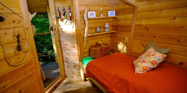 Treehouse na Babím lomě: romantický pobyt uprostřed lesa