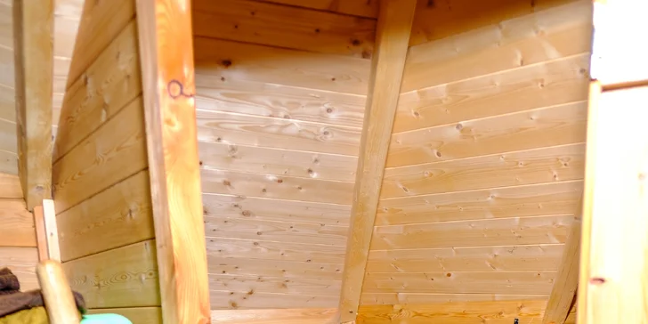 Tree house v lesích u Brna: domek postavený na modřínu až pro 4 osoby