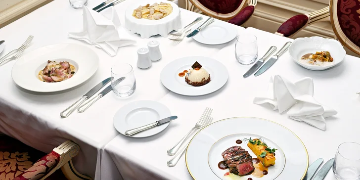 Degustační menu pro dva v Aquarius restaurantu na Malé Straně: 3–5 chodů i s vinným párováním