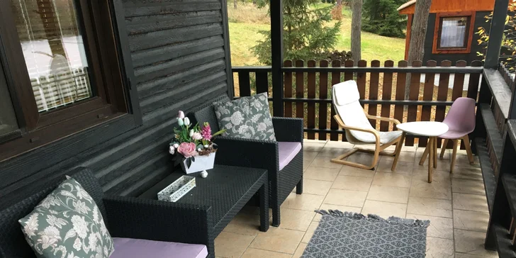Privátní wellness na chatě s grilem, ohništěm a pískovištěm: 3 nebo 4 hodiny