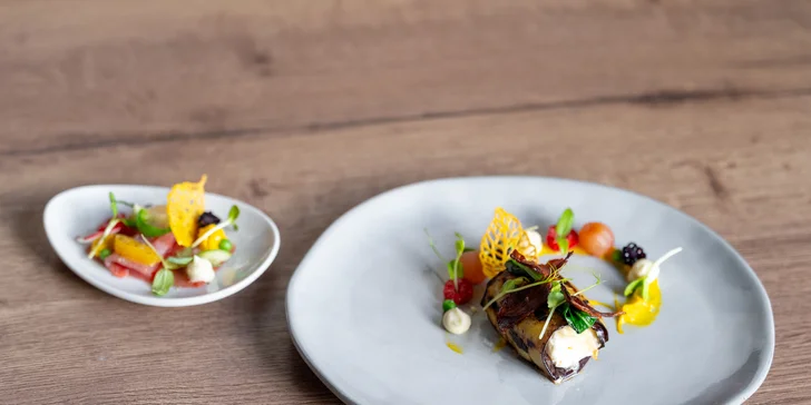 Exkluzivní středomořské čtychodové degustační menu šéfkuchaře z Kapverd.