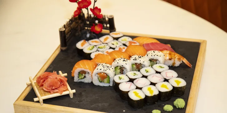 Pestré sushi sety podle výběru v OC Nisa: 28 nebo 35 kousků