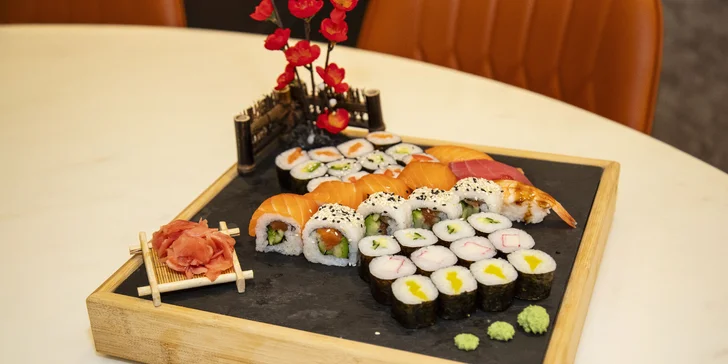 Pestré sushi sety podle výběru v OC Nisa: 28 nebo 35 kousků