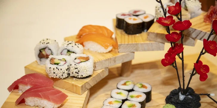 Pestré sushi sety podle výběru v OC Nisa: 28 nebo 35 kousků