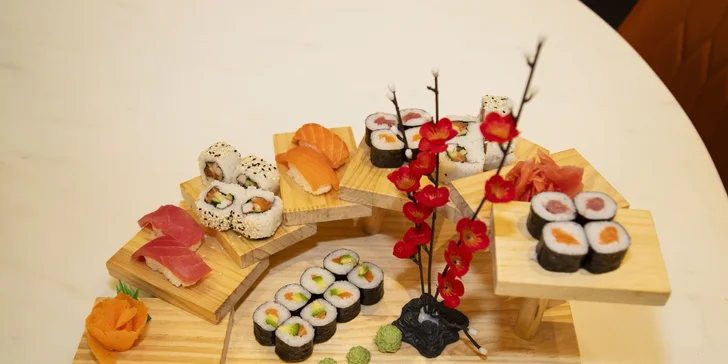 Pestré sushi sety podle výběru v OC Nisa: 28 nebo 35 kousků