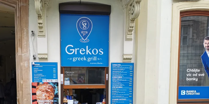 Kousek Řecka v centru Šumperka: gyros nebo halloumi v pitě nebo grilovaný mix pro dva