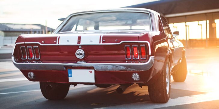 Pronájem legendárního Fordu Mustang 1968 V8 na 6–12 hod.