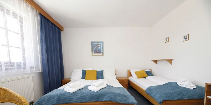 Pobyt v hotelu přímo u Lipna: příjemný pokoj, polopenze i drink