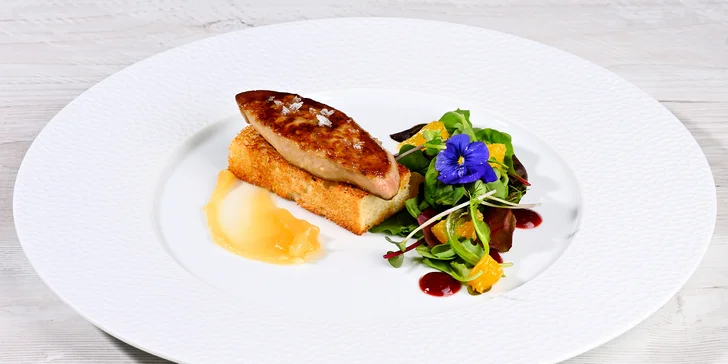 Degustační menu se specialitami francouzské kuchyně pro 2 osoby