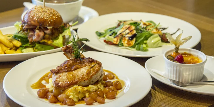 Gastronomický zážitek kousek od Brna: čtyřchodové menu s kuřecím prsem supreme nebo hovězím burgerem