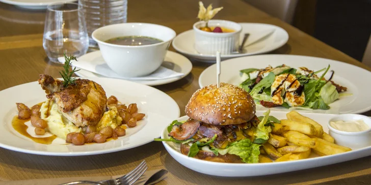 Gastronomický zážitek kousek od Brna: čtyřchodové menu s kuřecím prsem supreme nebo hovězím burgerem