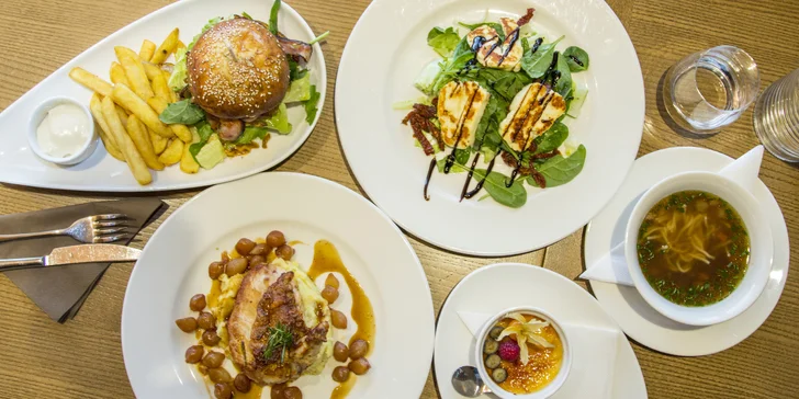 Gastronomický zážitek kousek od Brna: čtyřchodové menu s kuřecím prsem supreme nebo hovězím burgerem