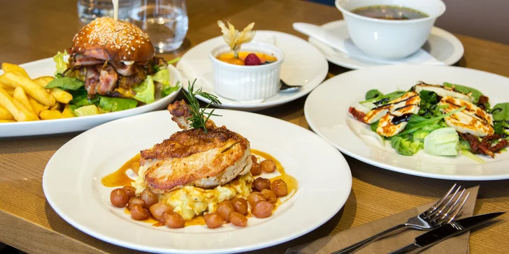 Gastronomický zážitek kousek od Brna: čtyřchodové menu s kuřecím prsem supreme nebo hovězím burgerem