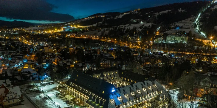 Luxusní 5* hotel v centru Zakopaného: neomezený wellness se saunami i vířivkami, polopenze