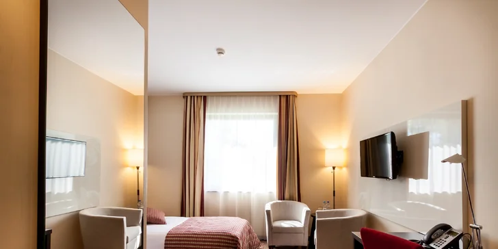Hotel v centru Krakova: strava, wellness s výhledem na Stare Miasto, 2 km od Rynku Główny