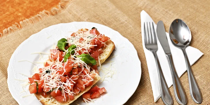 Itálie v Nuslích: 4chodové menu podle výběru pro 1 či 2 osoby