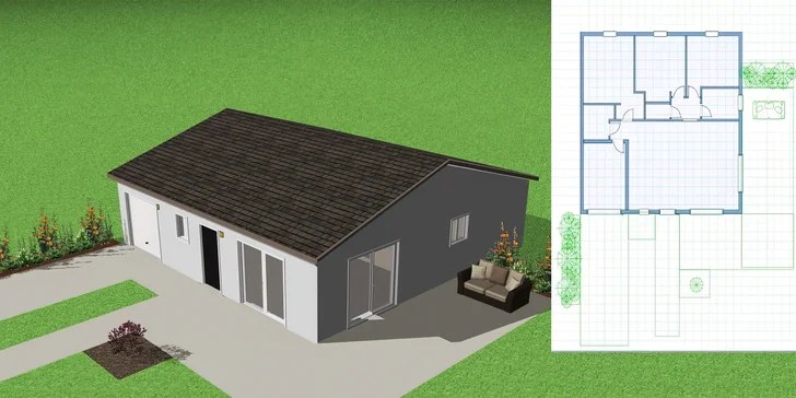 Návrh a 3D vizualizace zahrady do 800 m² od zkušených architektů s možností osobního setkání