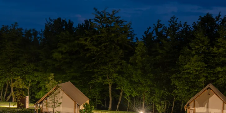 Dovolená v luxusním glampingu v srdci Štiavnických vrchů až pro 6 osob vč. snídaně