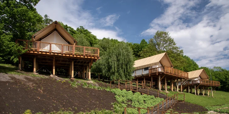 Dovolená v luxusním glampingu v srdci Štiavnických vrchů až pro 6 osob vč. snídaně