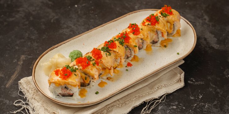 Sushi sety v nové asijské restauraci na Vinohradech pro 2 osoby: 26 až 45 ks