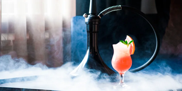 2 libovolné drinky dle výběru i vodní dýmka se světlým tabákem