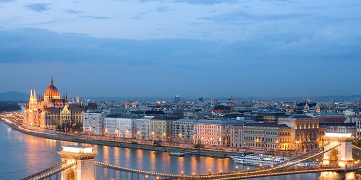 Budapešť - tři dny pro DVĚ osoby se snídaní ve 4* hotelu