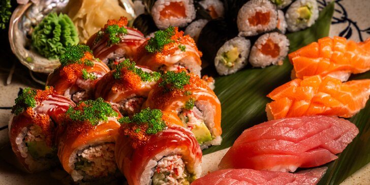 5chodové menu i sushi ve vyhlášené japonsko-korejské restauraci pro 2 osoby