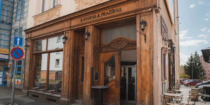 Menu s kávou, limonádou i domácí praženou výběrovou kávou pro jednu či dvě osoby