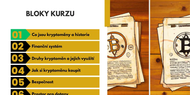 Online kurz Úvod do kryptoměn: skupinový nebo individuální