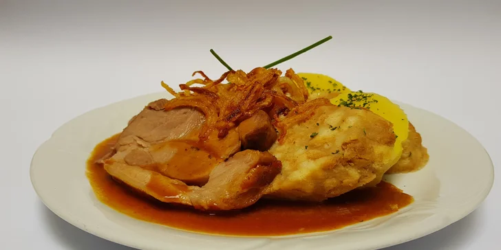 Otevřený voucher v hodnotě 1000 Kč na cokoli z jídelního lístku restaurace U Ševce Matouše