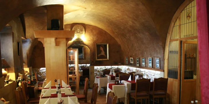 Otevřený voucher v hodnotě 1000 Kč na cokoli z jídelního lístku restaurace U Ševce Matouše