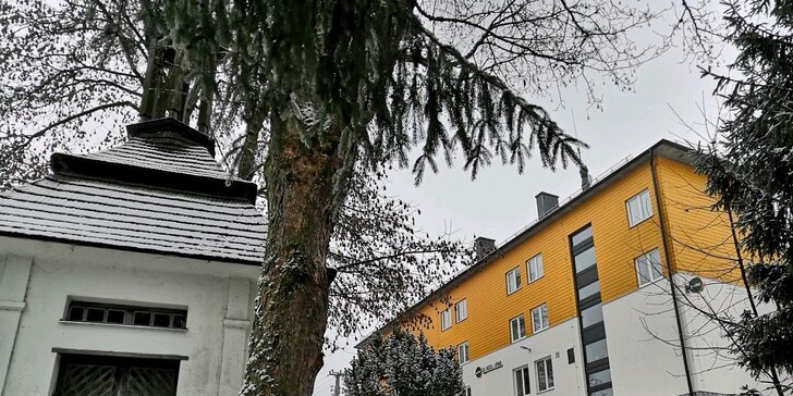 Zima na břehu Lipna: hotel s polopenzí, lyžování v Rakousku i bruslení na dosah ruky