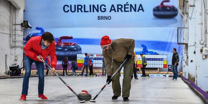 Curling: vstup na turnaj pro veřejnost nebo startovací balíček pro začátečníky