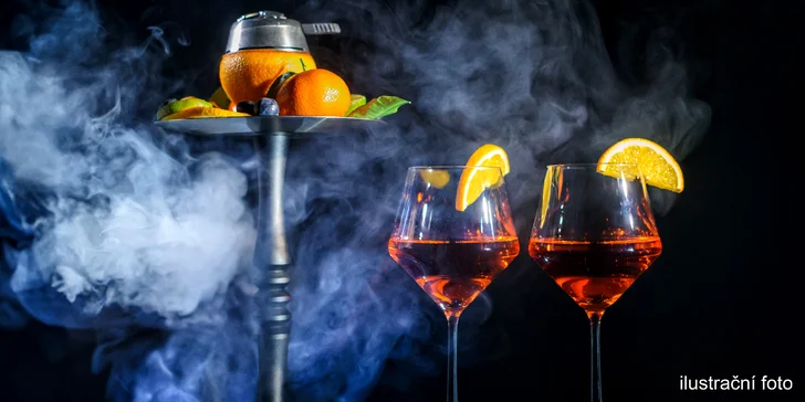 Udělejte si pohodový večer: 2 drinky i s vodní dýmkou dle vlastního výběru